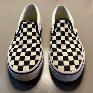 Checkerboard Slip-on Vans